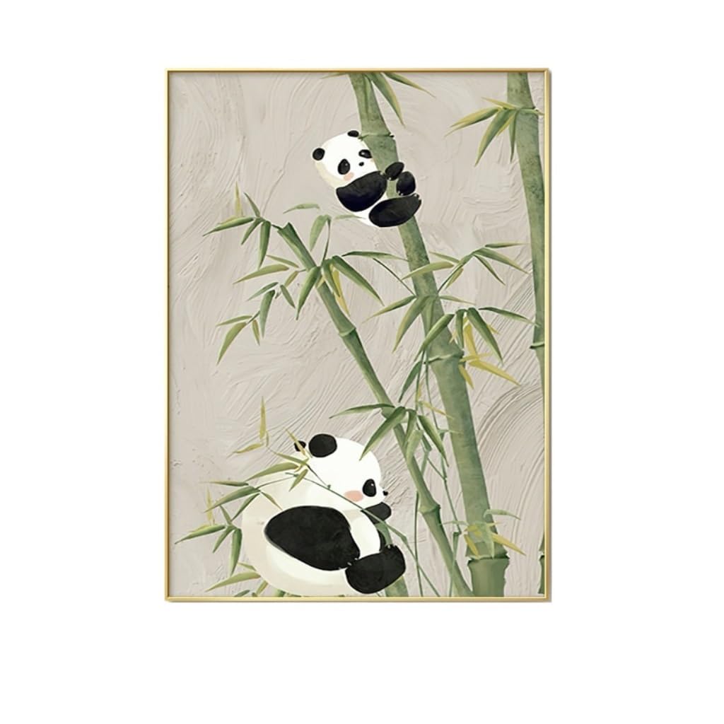 パンダと竹の中国風絵画 パンダと竹の中国風絵画